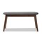 Baxton Studio Easton Dark Grey Upholstered Walnut Finished Wood Bench 144-7938 - alternate 3